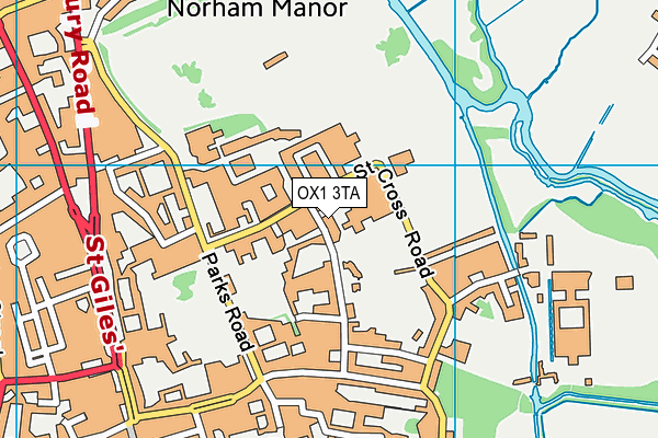 OX1 3TA map - OS VectorMap District (Ordnance Survey) OX1 3TA map - OS VectorMap District (Ordnance Survey)