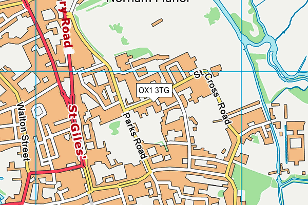 OX1 3TG map - OS VectorMap District (Ordnance Survey) OX1 3TG map - OS VectorMap District (Ordnance Survey)