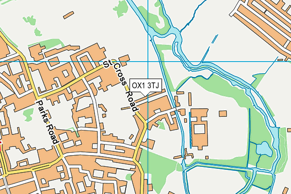 OX1 3TJ map - OS VectorMap District (Ordnance Survey) OX1 3TJ map - OS VectorMap District (Ordnance Survey)