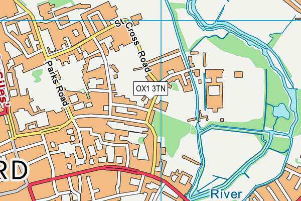 OX1 3TN map - OS VectorMap District (Ordnance Survey) OX1 3TN map - OS VectorMap District (Ordnance Survey)