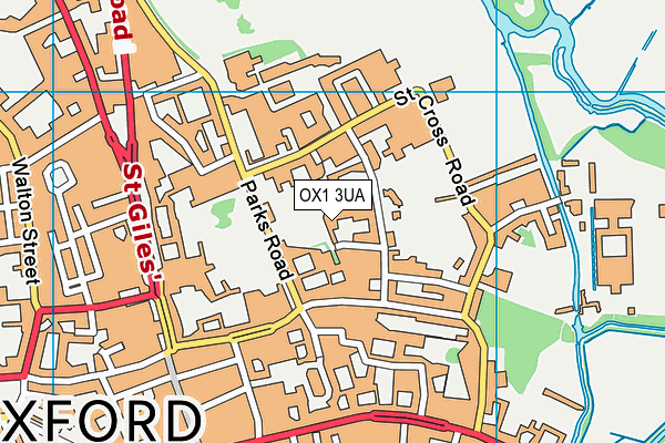 OX1 3UA map - OS VectorMap District (Ordnance Survey) OX1 3UA map - OS VectorMap District (Ordnance Survey)