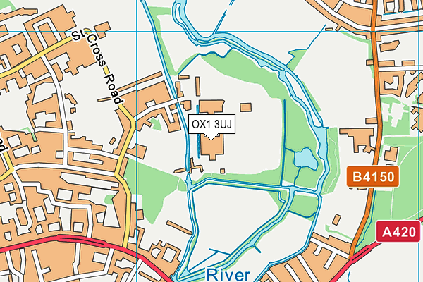 OX1 3UJ map - OS VectorMap District (Ordnance Survey) OX1 3UJ map - OS VectorMap District (Ordnance Survey)