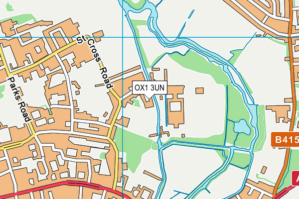 OX1 3UN map - OS VectorMap District (Ordnance Survey) OX1 3UN map - OS VectorMap District (Ordnance Survey)