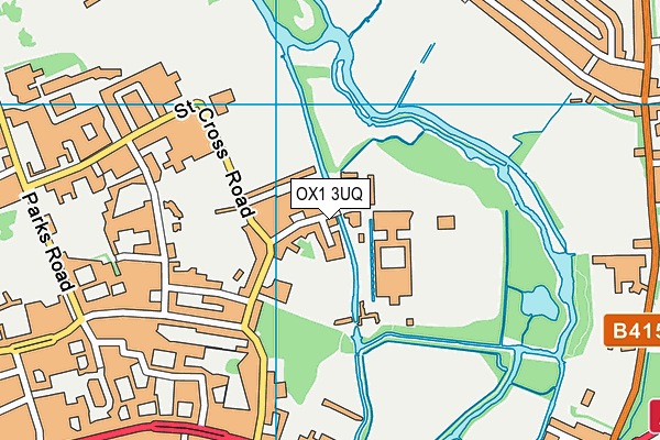 OX1 3UQ map - OS VectorMap District (Ordnance Survey) OX1 3UQ map - OS VectorMap District (Ordnance Survey)