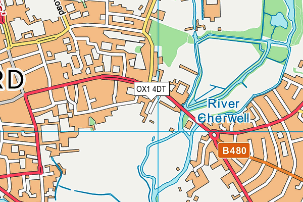 OX1 4DT map - OS VectorMap District (Ordnance Survey) OX1 4DT map - OS VectorMap District (Ordnance Survey)