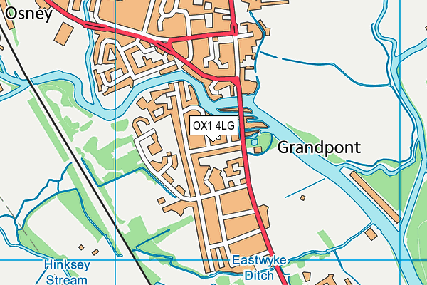 OX1 4LG map - OS VectorMap District (Ordnance Survey) OX1 4LG map - OS VectorMap District (Ordnance Survey)