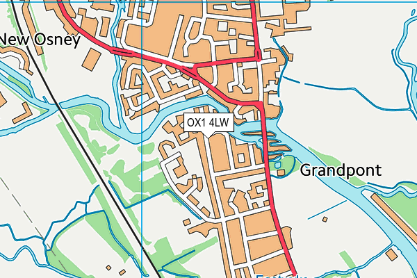 OX1 4LW map - OS VectorMap District (Ordnance Survey) OX1 4LW map - OS VectorMap District (Ordnance Survey)