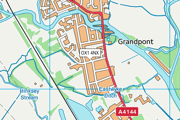 OX1 4NX map - OS VectorMap District (Ordnance Survey) OX1 4NX map - OS VectorMap District (Ordnance Survey)