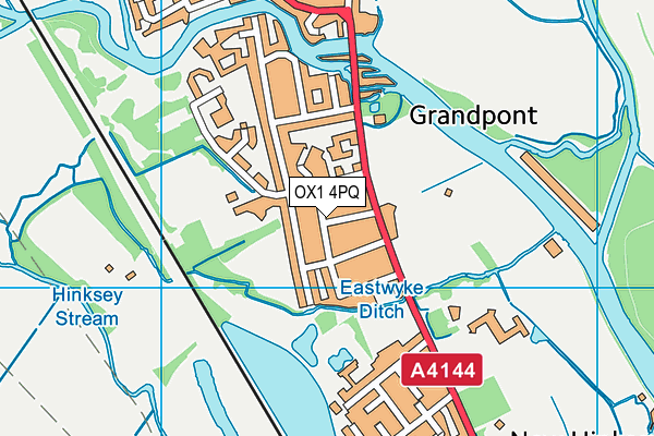 OX1 4PQ map - OS VectorMap District (Ordnance Survey) OX1 4PQ map - OS VectorMap District (Ordnance Survey)
