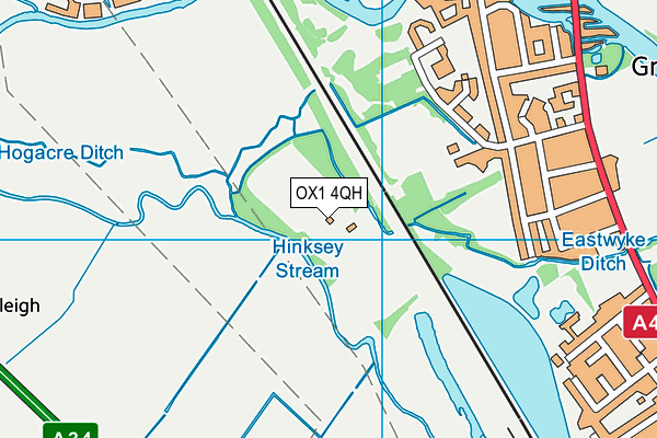 OX1 4QH map - OS VectorMap District (Ordnance Survey) OX1 4QH map - OS VectorMap District (Ordnance Survey)