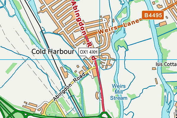 OX1 4XH map - OS VectorMap District (Ordnance Survey) OX1 4XH map - OS VectorMap District (Ordnance Survey)