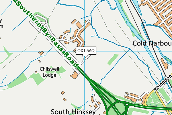 OX1 5AQ map - OS VectorMap District (Ordnance Survey)