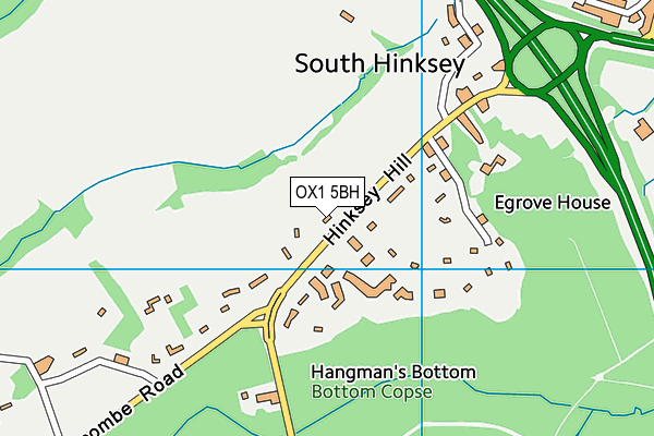OX1 5BH map - OS VectorMap District (Ordnance Survey) OX1 5BH map - OS VectorMap District (Ordnance Survey)