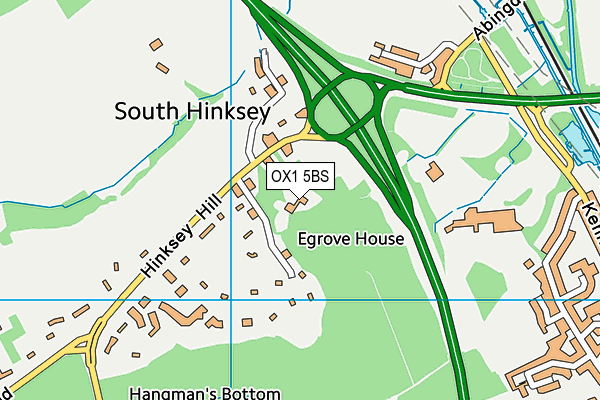 OX1 5BS map - OS VectorMap District (Ordnance Survey) OX1 5BS map - OS VectorMap District (Ordnance Survey)