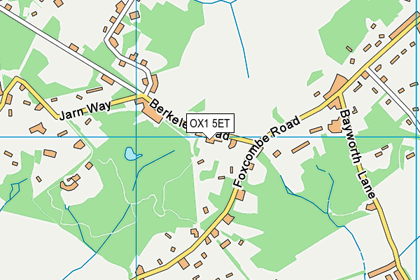 OX1 5ET map - OS VectorMap District (Ordnance Survey) OX1 5ET map - OS VectorMap District (Ordnance Survey)