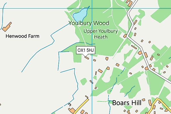 OX1 5HJ map - OS VectorMap District (Ordnance Survey) OX1 5HJ map - OS VectorMap District (Ordnance Survey)