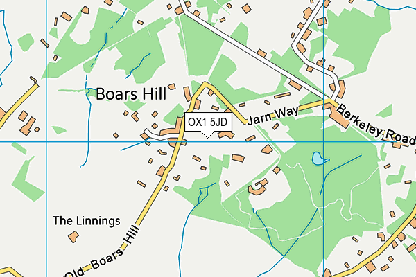 OX1 5JD map - OS VectorMap District (Ordnance Survey) OX1 5JD map - OS VectorMap District (Ordnance Survey)