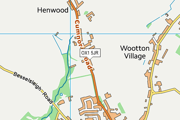 OX1 5JR map - OS VectorMap District (Ordnance Survey)