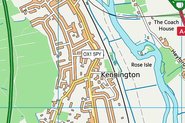 OX1 5PY map - OS VectorMap District (Ordnance Survey) OX1 5PY map - OS VectorMap District (Ordnance Survey)