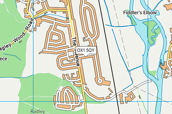 OX1 5QY map - OS VectorMap District (Ordnance Survey) OX1 5QY map - OS VectorMap District (Ordnance Survey)