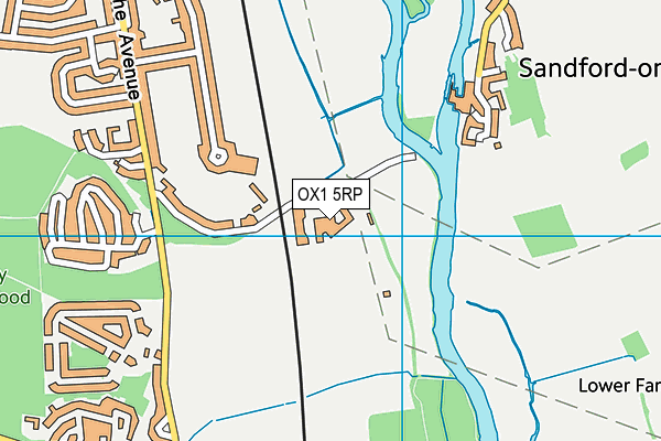 OX1 5RP map - OS VectorMap District (Ordnance Survey) OX1 5RP map - OS VectorMap District (Ordnance Survey)