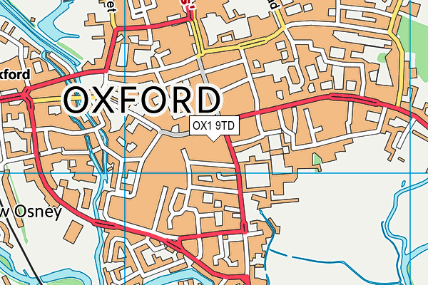 OX1 9TD map - OS VectorMap District (Ordnance Survey) OX1 9TD map - OS VectorMap District (Ordnance Survey)