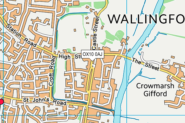 OX10 0AJ map - OS VectorMap District (Ordnance Survey)