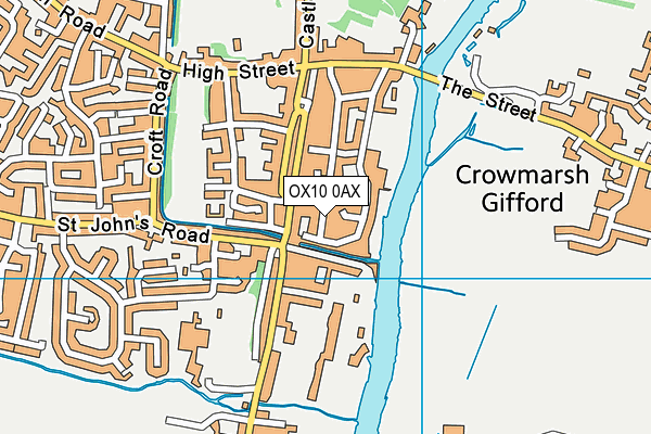 OX10 0AX map - OS VectorMap District (Ordnance Survey) OX10 0AX map - OS VectorMap District (Ordnance Survey)