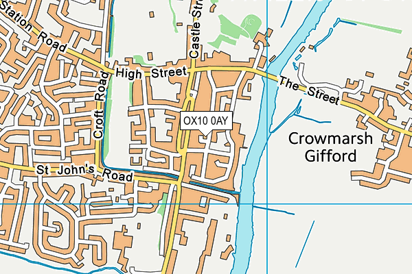 OX10 0AY map - OS VectorMap District (Ordnance Survey) OX10 0AY map - OS VectorMap District (Ordnance Survey)