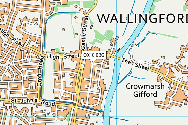 OX10 0BG map - OS VectorMap District (Ordnance Survey) OX10 0BG map - OS VectorMap District (Ordnance Survey)