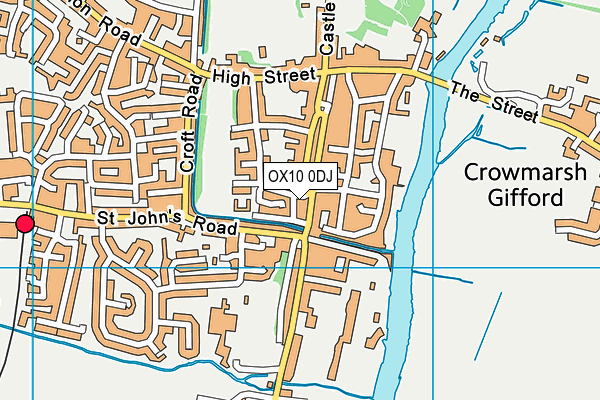 OX10 0DJ map - OS VectorMap District (Ordnance Survey) OX10 0DJ map - OS VectorMap District (Ordnance Survey)