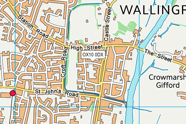 OX10 0DX map - OS VectorMap District (Ordnance Survey) OX10 0DX map - OS VectorMap District (Ordnance Survey)