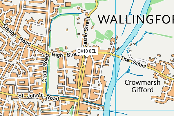 OX10 0EL map - OS VectorMap District (Ordnance Survey) OX10 0EL map - OS VectorMap District (Ordnance Survey)