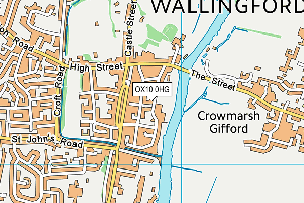 OX10 0HG map - OS VectorMap District (Ordnance Survey) OX10 0HG map - OS VectorMap District (Ordnance Survey)
