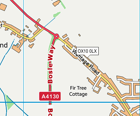 OX10 0LX map - OS VectorMap District (Ordnance Survey)