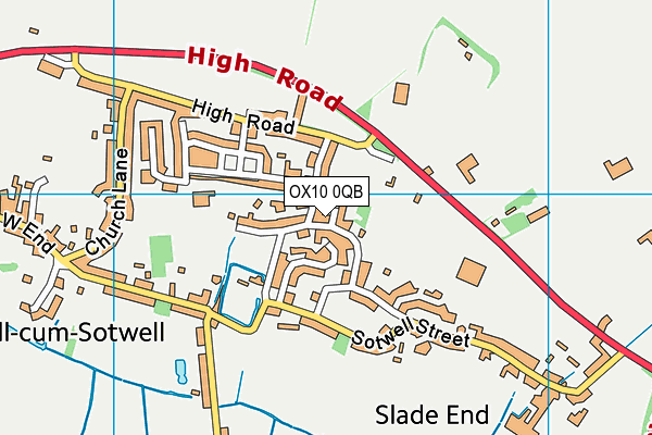 OX10 0QB map - OS VectorMap District (Ordnance Survey) OX10 0QB map - OS VectorMap District (Ordnance Survey)