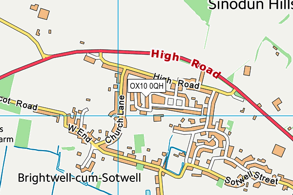 OX10 0QH map - OS VectorMap District (Ordnance Survey) OX10 0QH map - OS VectorMap District (Ordnance Survey)