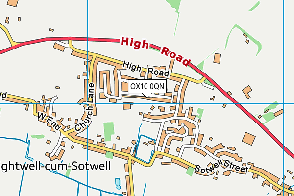 OX10 0QN map - OS VectorMap District (Ordnance Survey) OX10 0QN map - OS VectorMap District (Ordnance Survey)