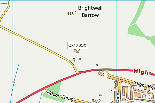 OX10 0QX map - OS VectorMap District (Ordnance Survey) OX10 0QX map - OS VectorMap District (Ordnance Survey)