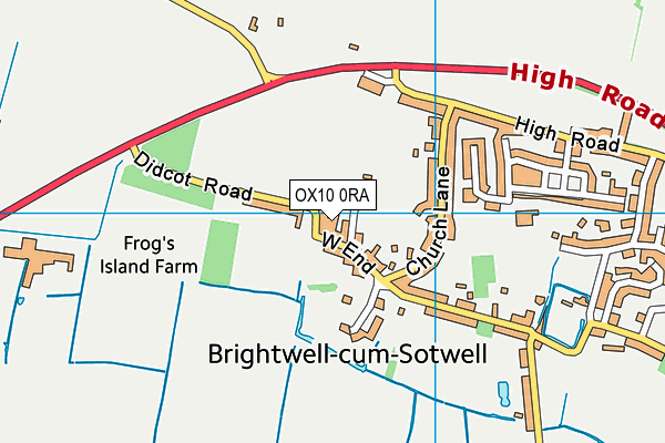 OX10 0RA map - OS VectorMap District (Ordnance Survey) OX10 0RA map - OS VectorMap District (Ordnance Survey)