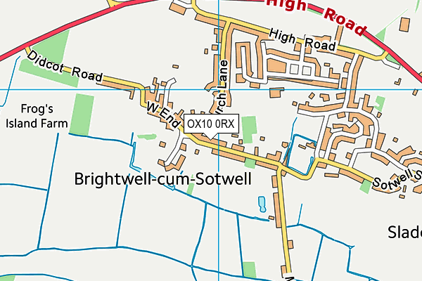 OX10 0RX map - OS VectorMap District (Ordnance Survey)