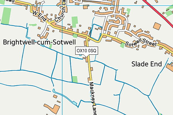 OX10 0SQ map - OS VectorMap District (Ordnance Survey)