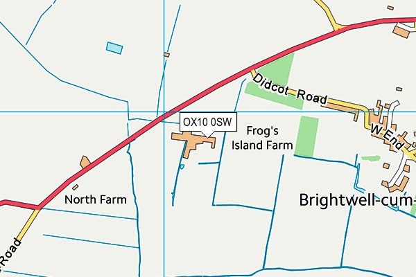 OX10 0SW map - OS VectorMap District (Ordnance Survey) OX10 0SW map - OS VectorMap District (Ordnance Survey)
