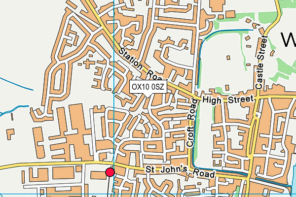 OX10 0SZ map - OS VectorMap District (Ordnance Survey) OX10 0SZ map - OS VectorMap District (Ordnance Survey)