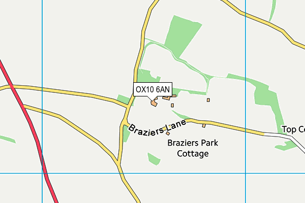 OX10 6AN map - OS VectorMap District (Ordnance Survey) OX10 6AN map - OS VectorMap District (Ordnance Survey)