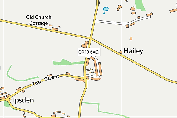OX10 6AQ map - OS VectorMap District (Ordnance Survey) OX10 6AQ map - OS VectorMap District (Ordnance Survey)