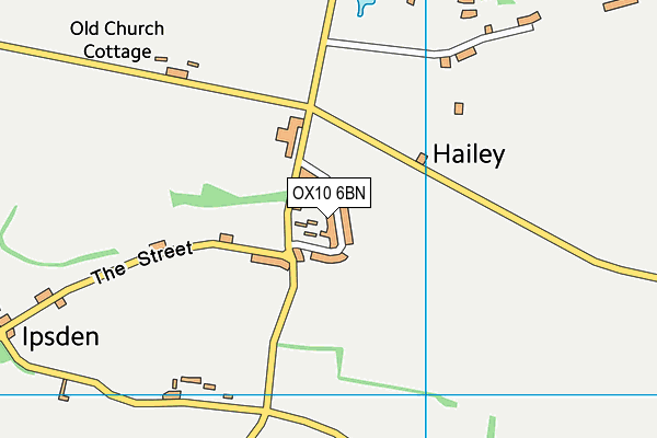 OX10 6BN map - OS VectorMap District (Ordnance Survey)