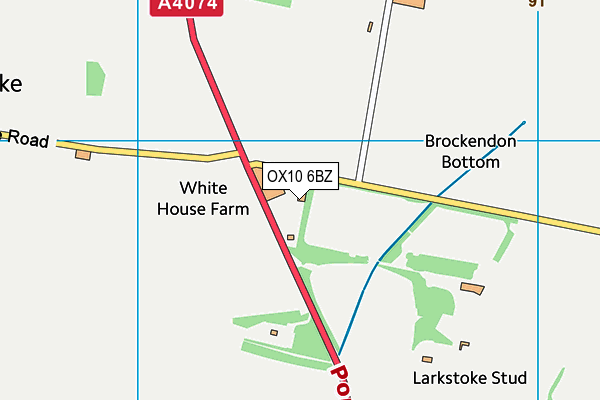 OX10 6BZ map - OS VectorMap District (Ordnance Survey) OX10 6BZ map - OS VectorMap District (Ordnance Survey)