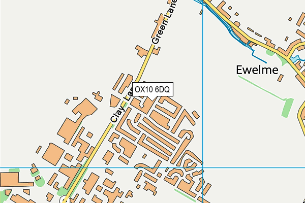 OX10 6DQ map - OS VectorMap District (Ordnance Survey) OX10 6DQ map - OS VectorMap District (Ordnance Survey)
