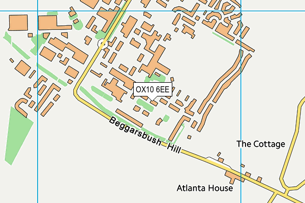 OX10 6EE map - OS VectorMap District (Ordnance Survey) OX10 6EE map - OS VectorMap District (Ordnance Survey)